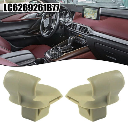 ya 6 8.14 2pcs Car Beige Sun Visor Clip LC6269261B77 for for Mazda 3 5 6 CX-7 CX-9 for RX-8