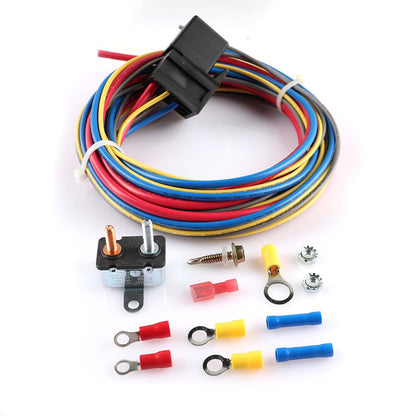 ya 5 8.24 baidi Electric Fuel Pump Relay Kit Fuel Pump Wire Harness Kit for 12V System Universal