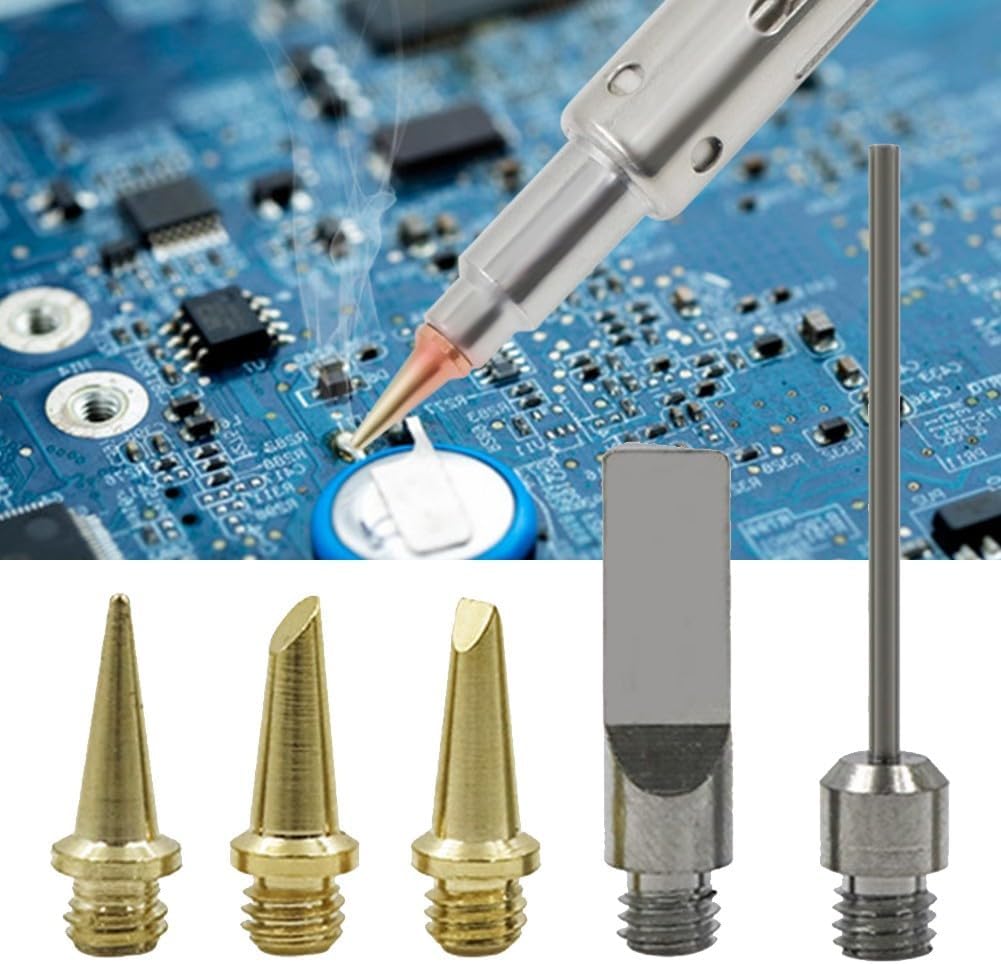 ya 28 10.13 baidi Soldering Iron Tip Soldering Tips Torch Pen Replaceable Tool Silver