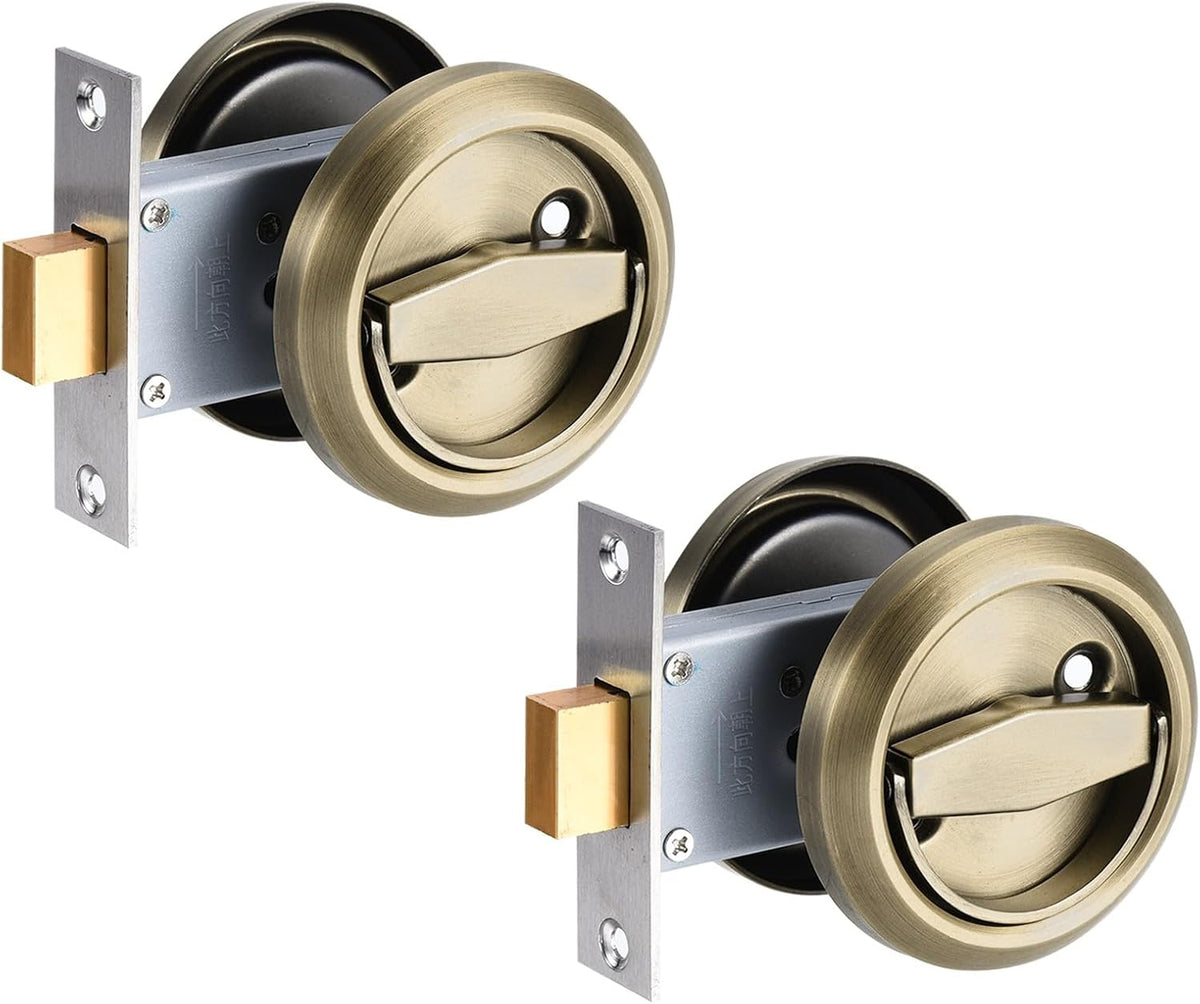 ya 26 10.21 baidi 2 Pack 4.9mm Round essed Pull Handle Knob, Hidden Handle Knob, Bronze