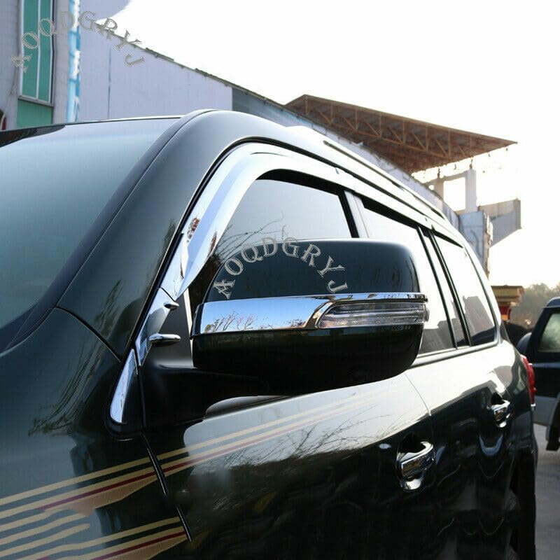 ya 6 8.24 baidi 10X Side Window Wind Deflector Visor Rain Guard for Toyota for Land Cruiser 2008-21