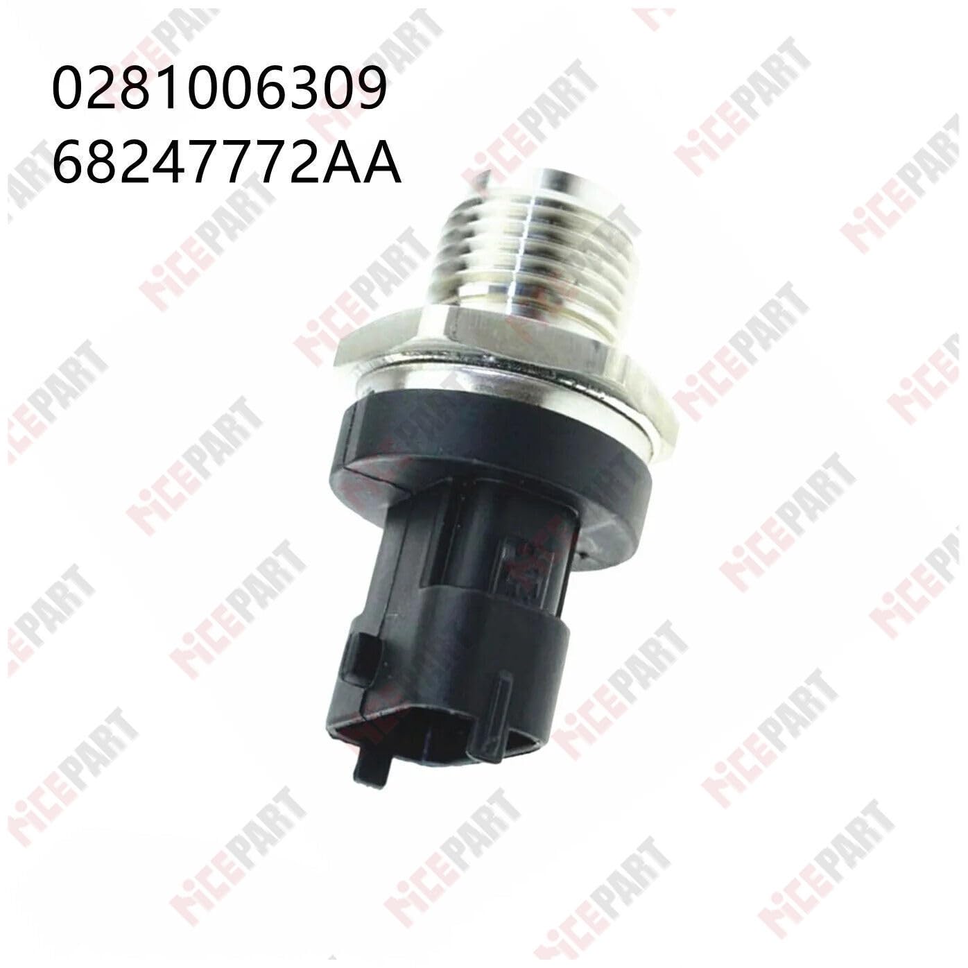 ya 6 8.14 Fuel Rail Pressure Sensor Regulator 0281006309 Compatible with for Jeep for Grand Cherokee for Ram 