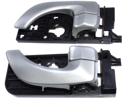 ya 5 8.24 baidi Interior Door Handle Silver Rear Left and Right 2X for Hyundai Sonata 