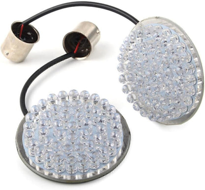 ya 4 8.10 Yellow LED Rear Turn Signal Light Blinker For Harley Softail Touring Sportster
