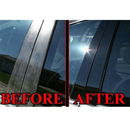 ya 5 8.24 baidi 8X Door Window Panel Pillar Post Trim Decal Cover for Ford Flex 2009-2019 Parts