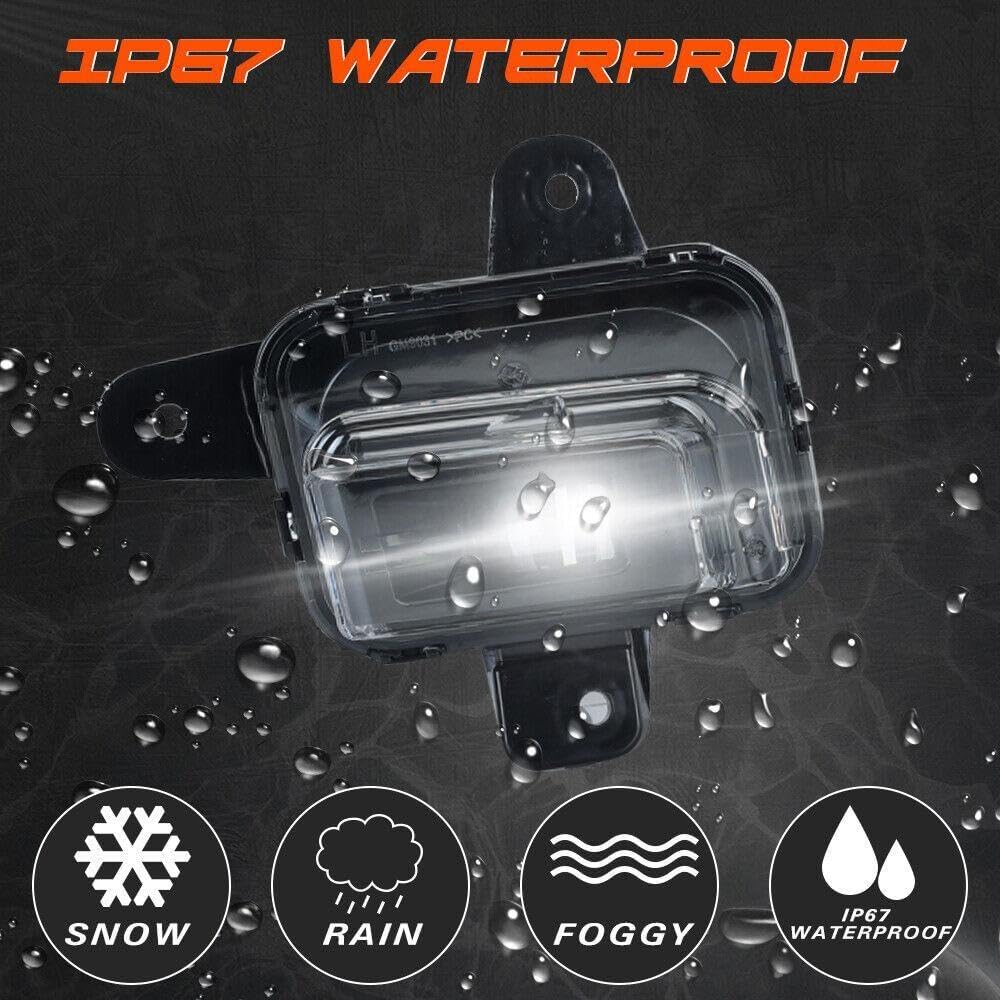 ya 9 10.24 Suitable for 22 23 2024 for GMC for Sierra 1500 front bumper fog light with LED bulb kit