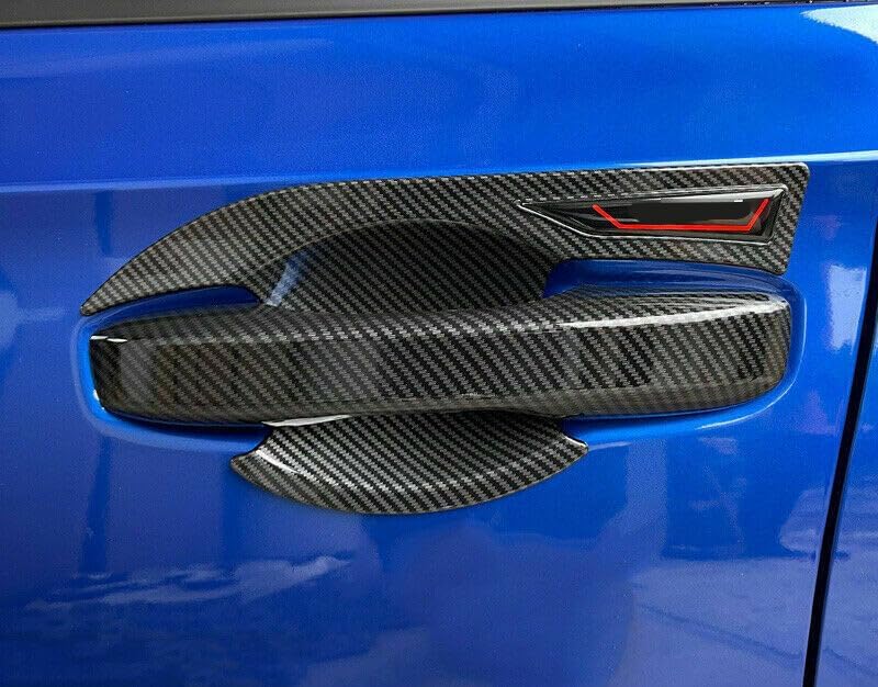 ya 5 8.10 for Honda for Civic 11th 2022-2023 Door Handle+Bowl Cover Trims Carbon Fiber Color