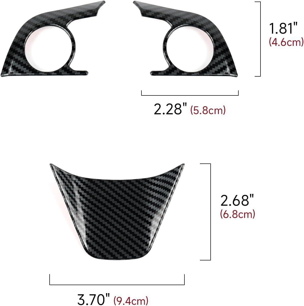 ya 5 8.10 for 18-21 for Camry Steering Wheel Patches Carbon Fiber Steering Wheel Trim