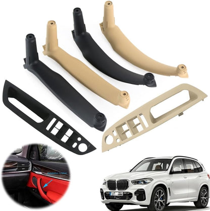 ya 2 8.15 Interior Right/Left Door Handle Panel Pull Cover Black Beige for BMW X5 X6 E70