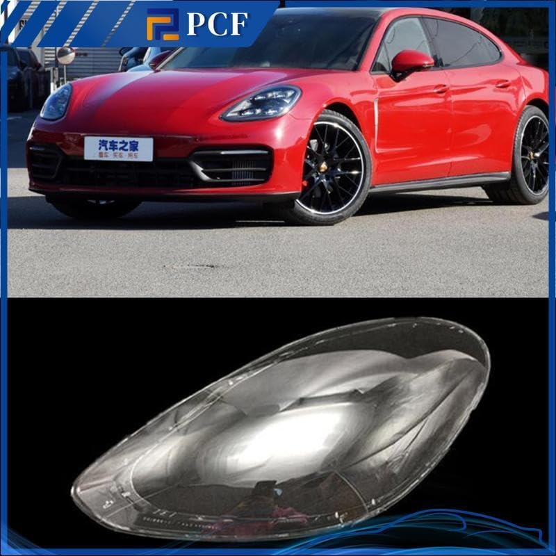 ya 4 8.14 Headlight transparent lens housing + sealant left side for Porsche for PANAMERA 2017-2021