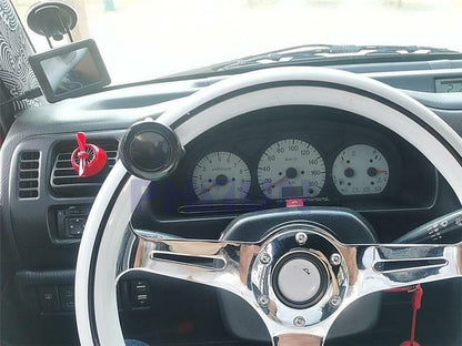 ya 12 10.8 baidi Universal 12V Black Car Refit Steering Wheel Wirless Horn Button w/Receiver Box