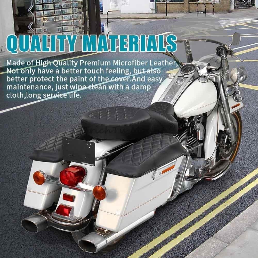 ya 11 9.14 baidiRed Waterproof Hardbag Saddlebag Lid Covers for Harley Touring 2014-2024 New