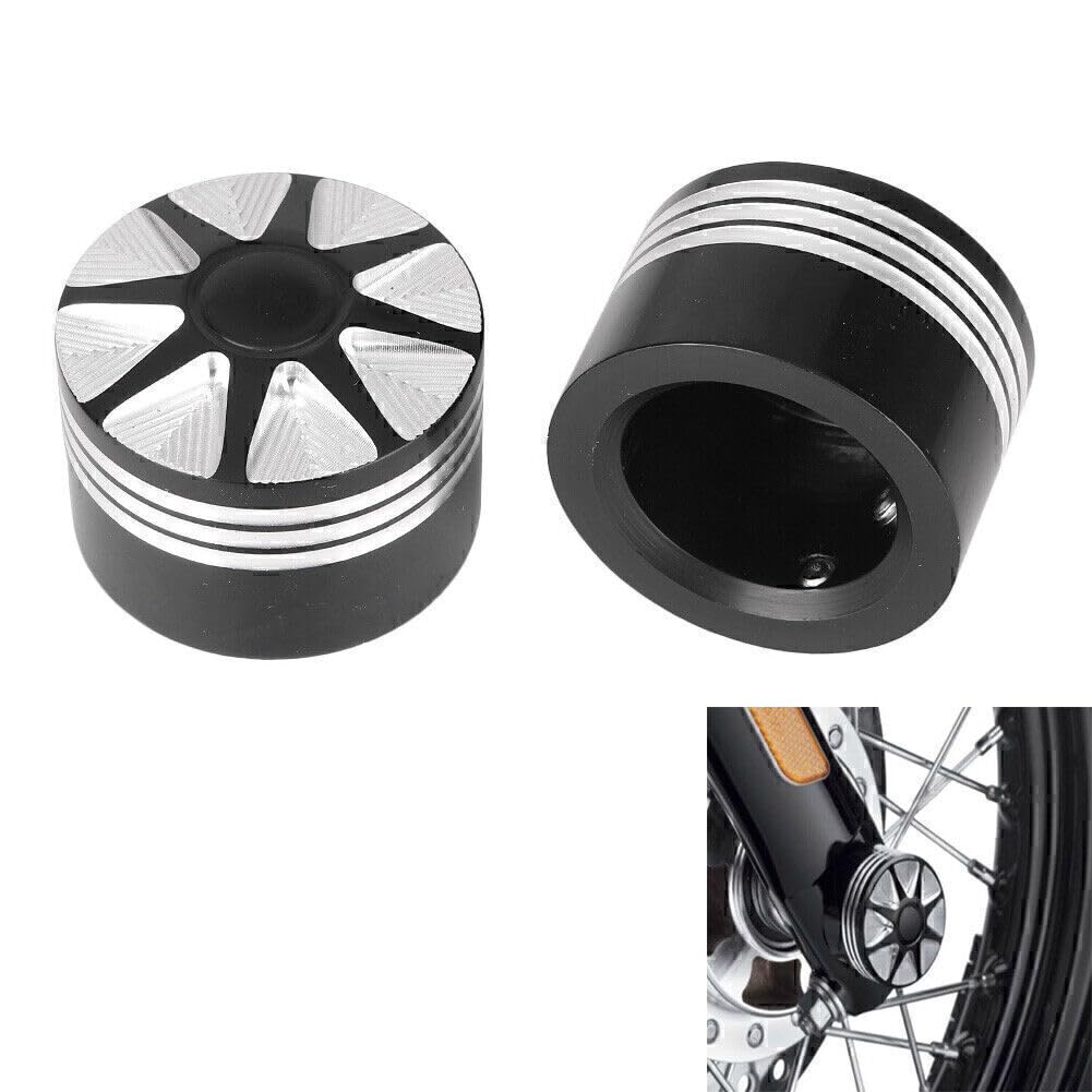ya 9 10.24 for Harley VRSC XG XL Dyna Softail Touring 1 Pair Front Axle Nut Cover Bolt