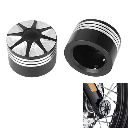 ya 9 10.24 for Harley VRSC XG XL Dyna Softail Touring 1 Pair Front Axle Nut Cover Bolt