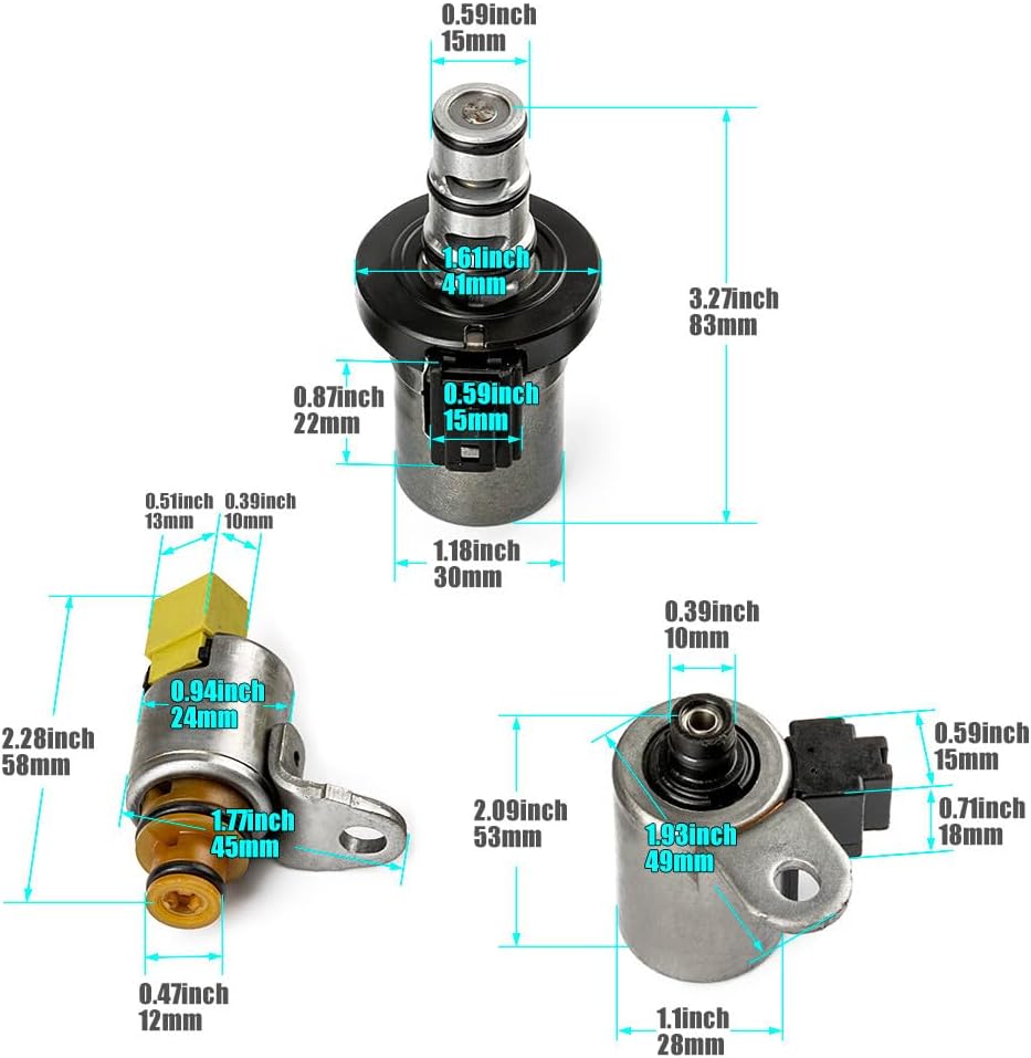 ya 10 9.16 baidi 6PCS for Ford Fiesta Focus for Mazda 4 Speed 4F27E Transmission Shift Solenoid 04-12