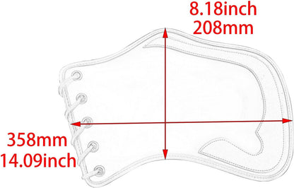 ya 14 9.20 zhengce Universal Black Leather Heat Saddle Shield Deflector for Harley Sportster f-1