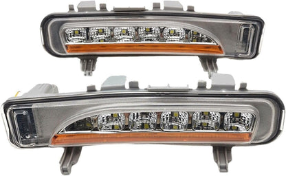 ya 4 8.8 for Ford Edge 2009-2014 Daytime Running Fog Light with Turn Signal Light LED DRL