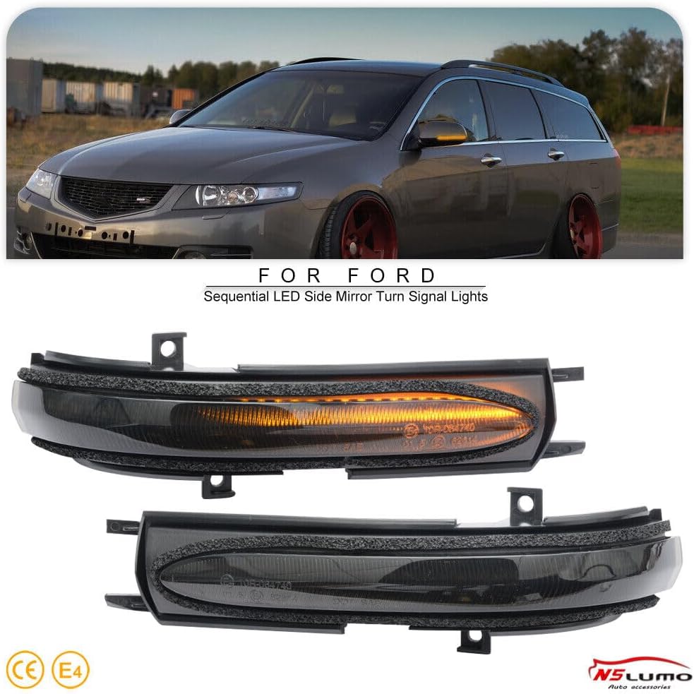 ya 7 8.24 baidi Applicable to for Acura TSX for Honda for Accord Dynamic LED Side Mirror Turn Signal Light 