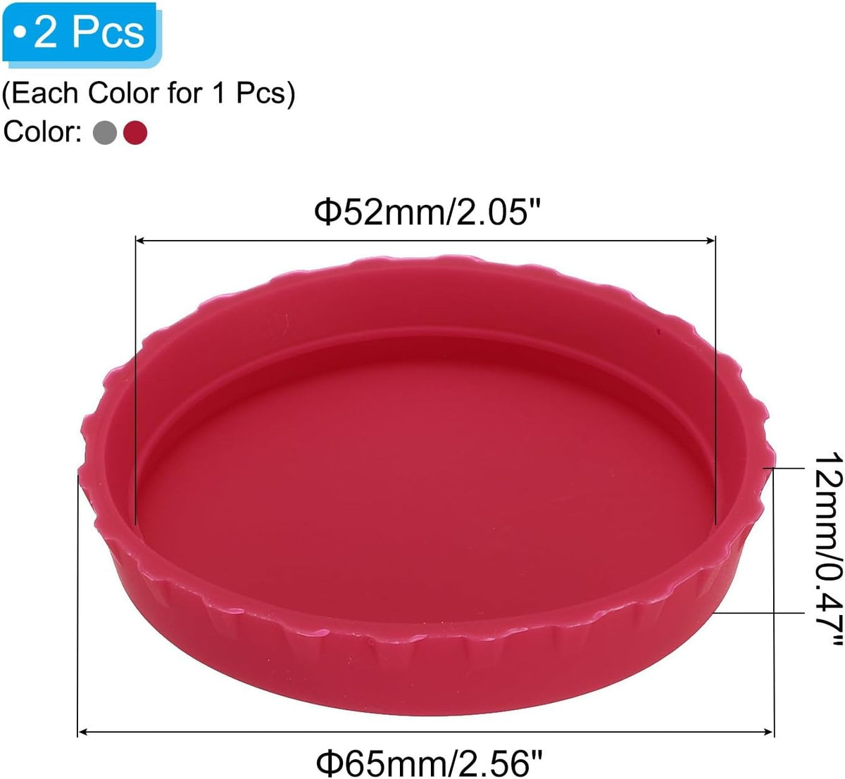 ya 14 9.20 baidi Silicone Soda Can Lids, 6Pcs Drink Cans Protector Cover Cap Red/Purple-1
