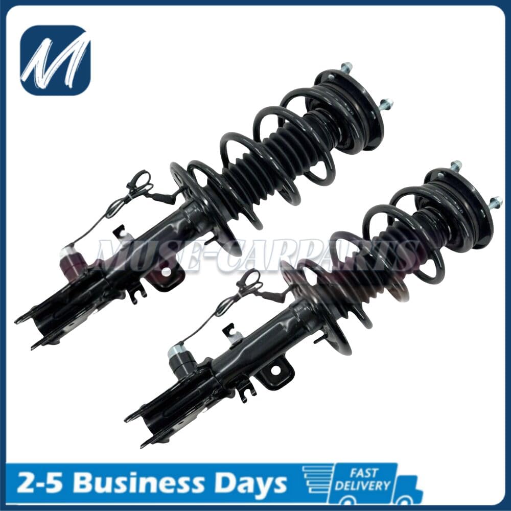 ya 12 10.8 baidi Pair Front Shock Struts Assembies w/Electronic Fit for Lincoln MKS 3.5L 3.7L 13-16