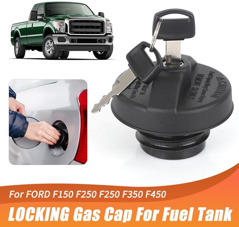 ya 5 8.10 LOCKING Gas Fuel Tank Cap W/Keys MGC791 for Ford F150 F250 F250 F350 F450 NEW