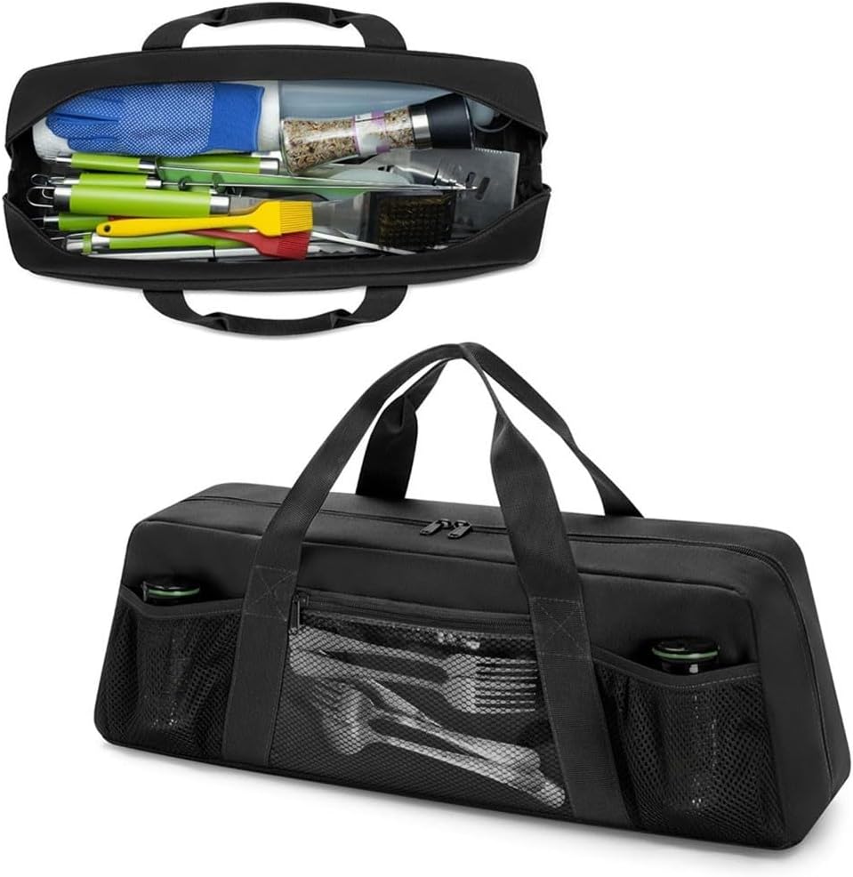 ya 26 10.21 baidi Adaptable Grill Tool Organizer Bag with Comfortable Hand Strap for Transport