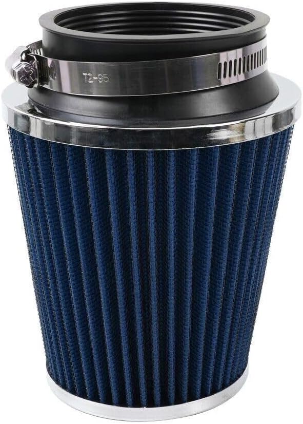 ya 13 9.15 baidi Blue 3 76mm High Flow Inlet Dry Air Filter Cold Air Intake Cone Replacement