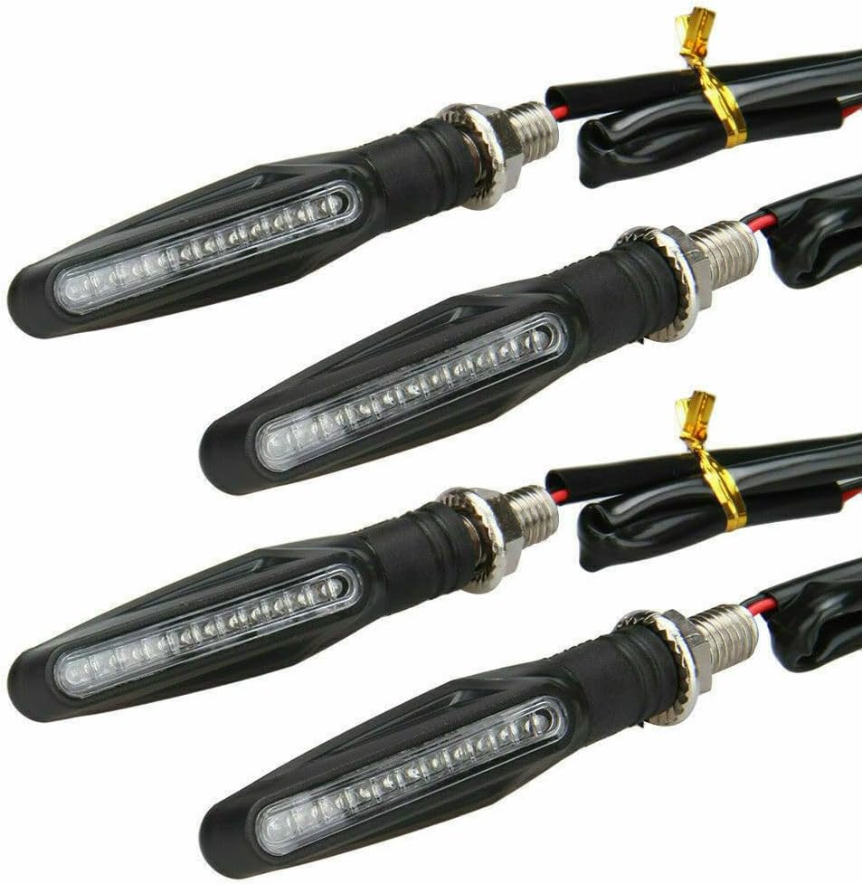 ya 11 9.14 zhengce 4x universal 9 LED motorcycle turn signals 10mm quad scooter light front re