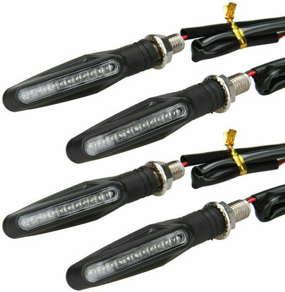 ya 11 9.14 zhengce 4x universal 9 LED motorcycle turn signals 10mm quad scooter light front re