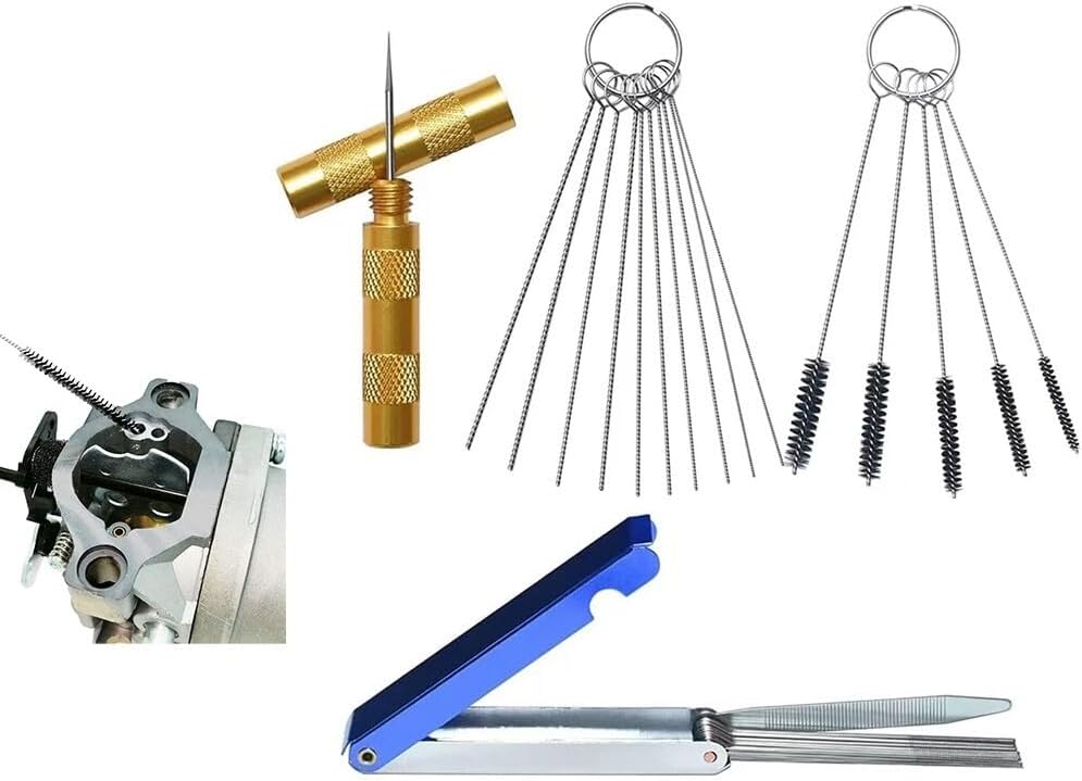 ya 23 10.7 baidi Carburetor Carbon Dirt Jet Remove 13 Cleaning Needles 15 Brushes Tool-Kit Useful