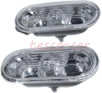 ya 7 8.24 baidi 2Pcs Clear Glass Side Marker Lights for VW MK4 for Golf for JETTA for Bora for Passat 1J0949117