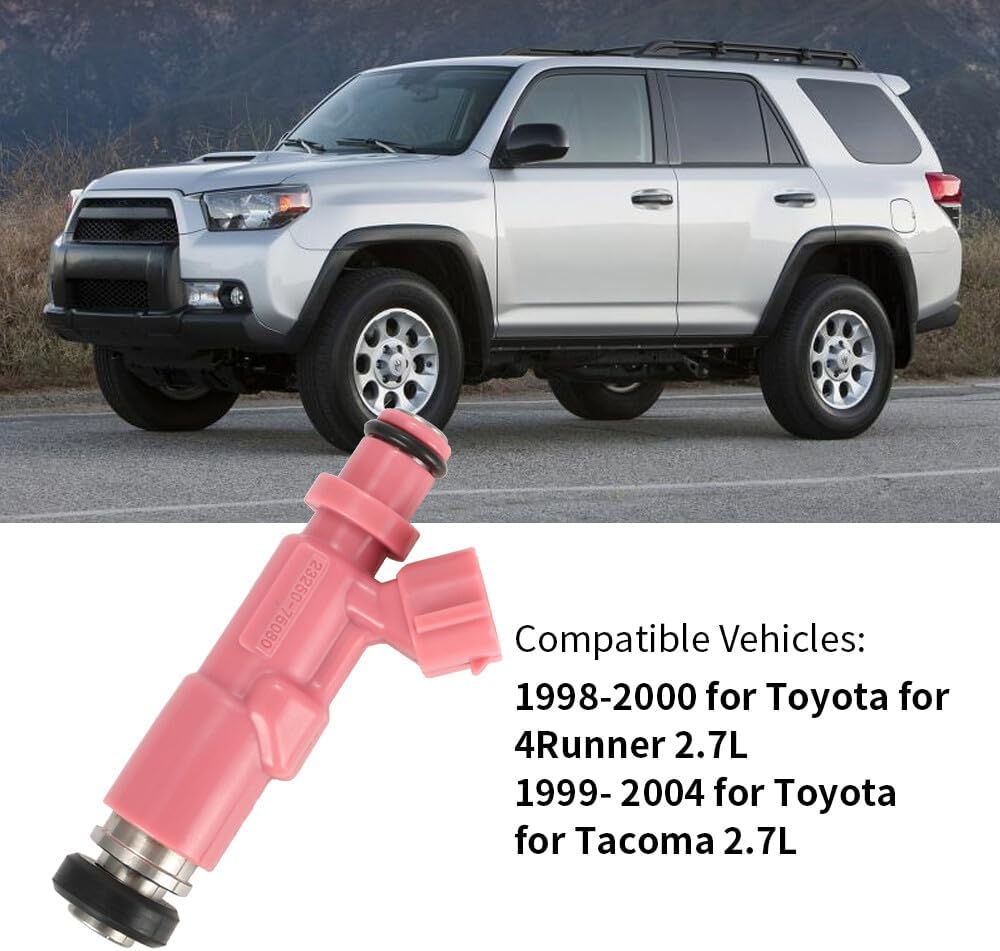 ya 12 10.8 baidi 23250-75080 23209-79135 4PCS Fuel Injectors for Toyota Tacoma for 4Runner 2.4L 2.7L