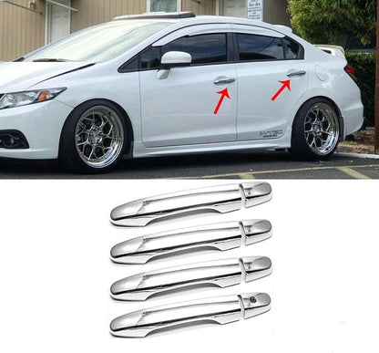 ya 10 9.16 baidi for Honda for CR-V CRV 2012 2013 2014 2015 2016 Chrome Door Handle Cover Covers 4PCS