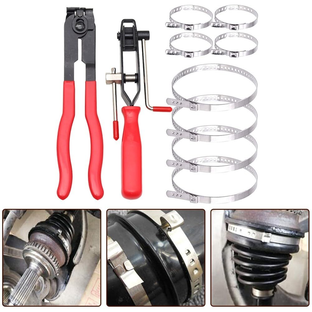 ya 13 9.15 baidi Professional 10Pcs CV Joint Boot Clamp Pliers Kit for Fast and Secure CV Boot#