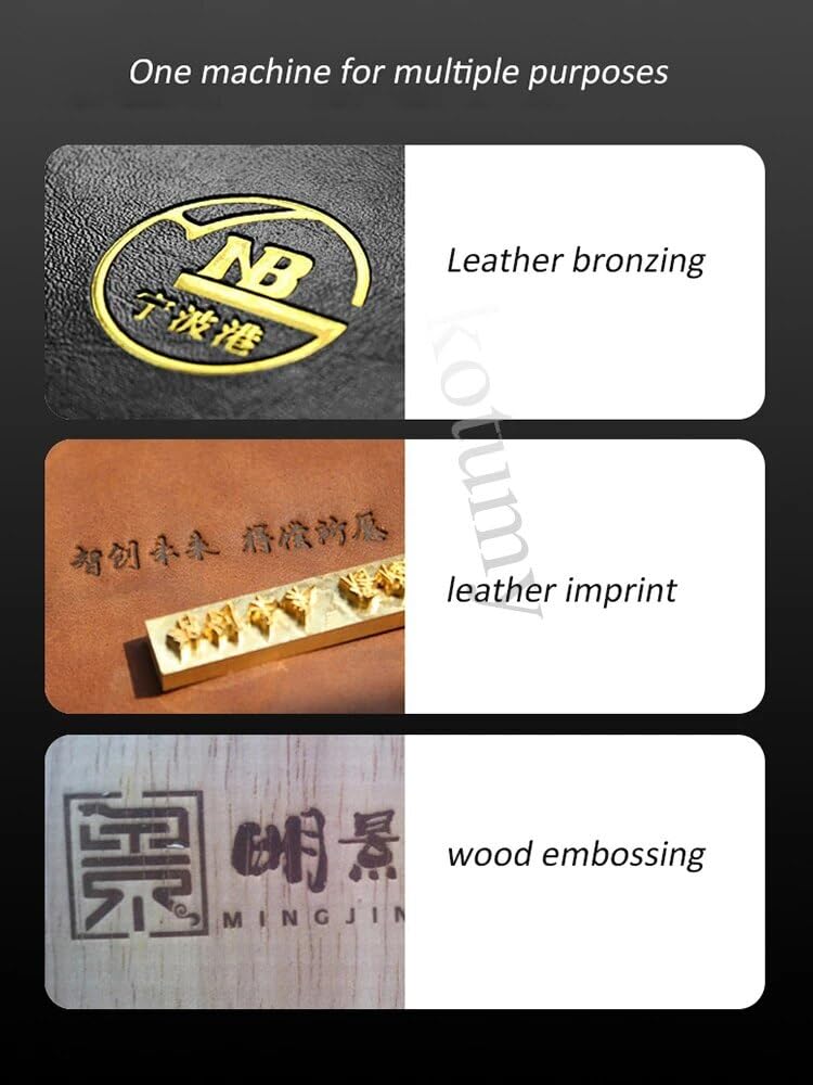 ya 16 10.20 baidi Pneumatic Bronzing Machine Leather/Plastic/Wood/Brand/Card Embossing Machine