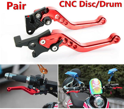 ya 7 8.24 baidi Red 2pcs Motorcycle handlebar Brake Master Cylinder Clutch Lever Adjustable