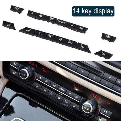 ya 8 8.24 baidi 14pcs Button Key Cap Repair Kit Air Conditioner Heater Switch for BMW 5 6 7 Series F10 F01 F12