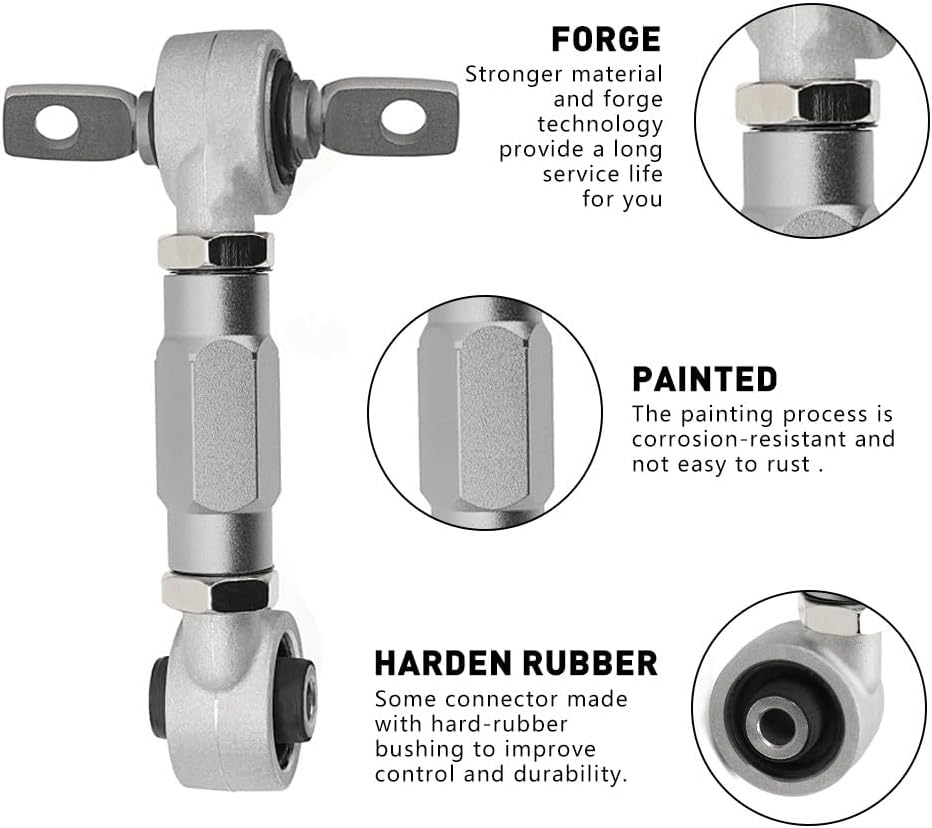 ya 13 9.15 baidi Silver Front Upper Rear Camber Arm+Control Rod Kit for Honda for Civic EK 1996-2000