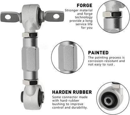 ya 13 9.15 baidi Silver Front Upper Rear Camber Arm+Control Rod Kit for Honda for Civic EK 1996-2000
