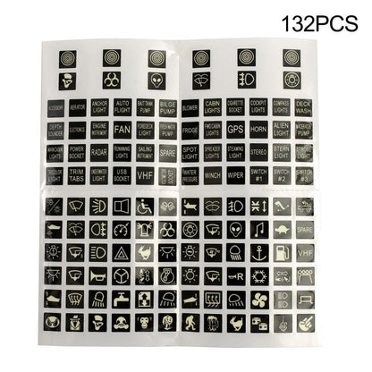 ya 23 10.7 baidi Switch Sticker Labels Decal Label Boat Truck Marine 132pcs Parts Night