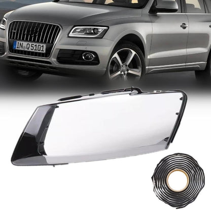 ya 4 8.24 baidi 1pcs Headlight Clear Lens Housing and Sealant for Audi Q5 2013-2017 Left Side Drive 