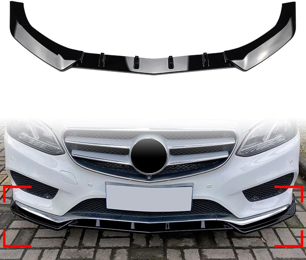ya 2 8.15 Bumper Lip Spoiler Kit Front for Mercedes-benz E Class W212 E200 E220 E250 E300