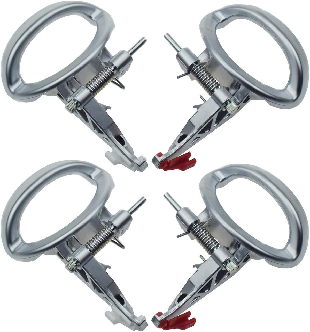 ya 4 8.8.2 for 07-12 for Dodge Nitro Interior Left and Right Door Handle Chrome 4-Piece Set 