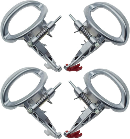 ya 4 8.8.2 for 07-12 for Dodge Nitro Interior Left and Right Door Handle Chrome 4-Piece Set 
