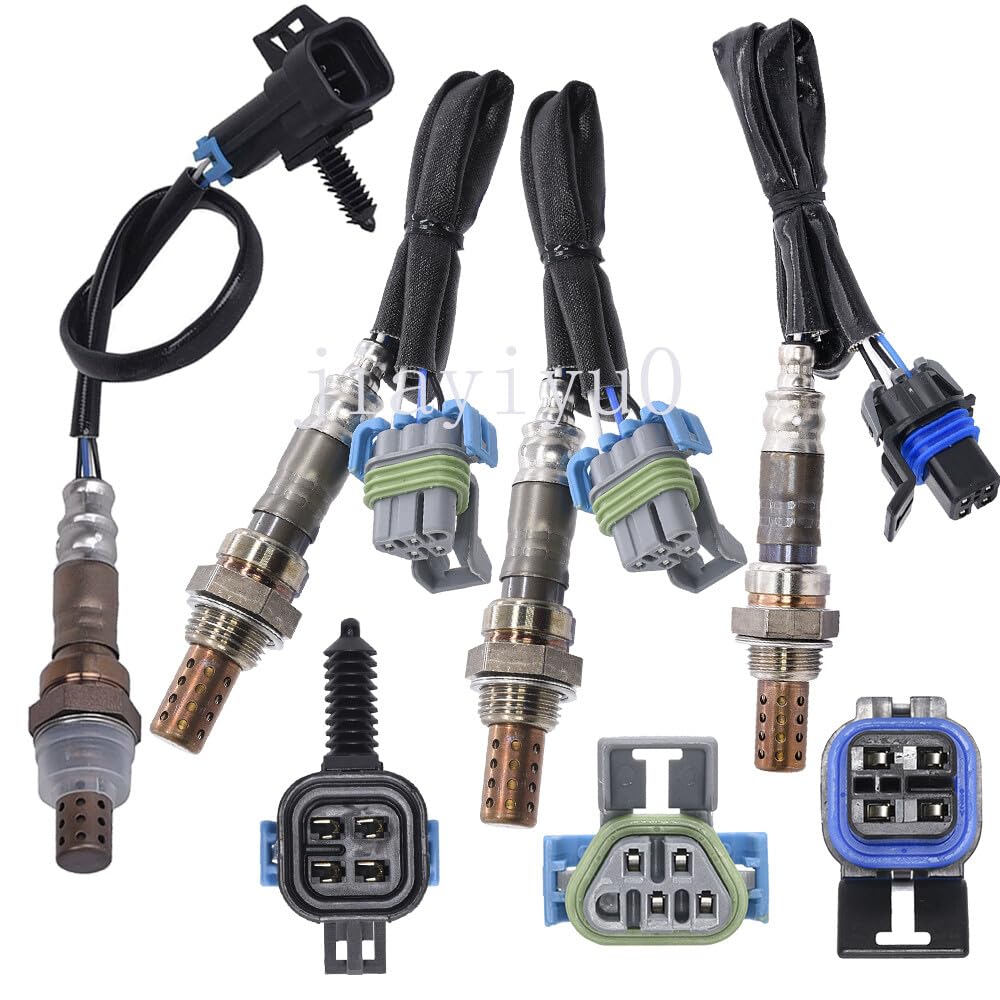 ya 4 8.8 4pcs Oxygen O2 Sensor 1&2 for 2001 for GMC Sierra 1500 2500 3500 V8-6.0L Upper+Lower