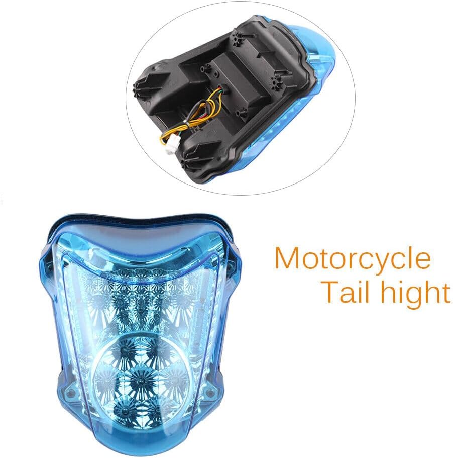 ya 4 8.10 Blue Rear LED Taillight for Suzuki Hayabusa GSX1300R 2008-2013 2009 2010 11 12