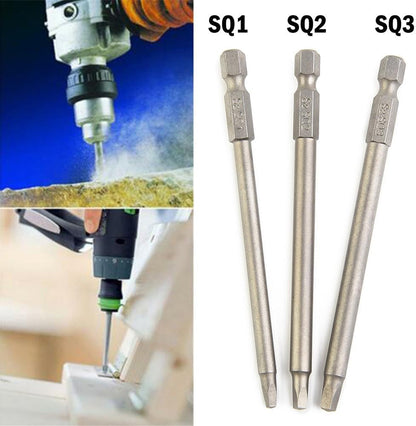 ya 26 10.21 baidi SQ1-SQ3 Alloy Steel Square Head Electric Screwdriver Head Screw Driver Bits