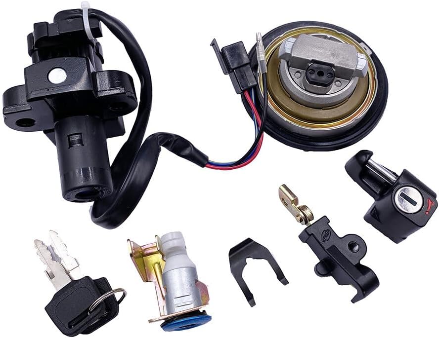 ya 6 8.24 baidi Ignition switch lock set with 2 buttons for SEAT lock Helemt lock for XRV750 Africa Twin
