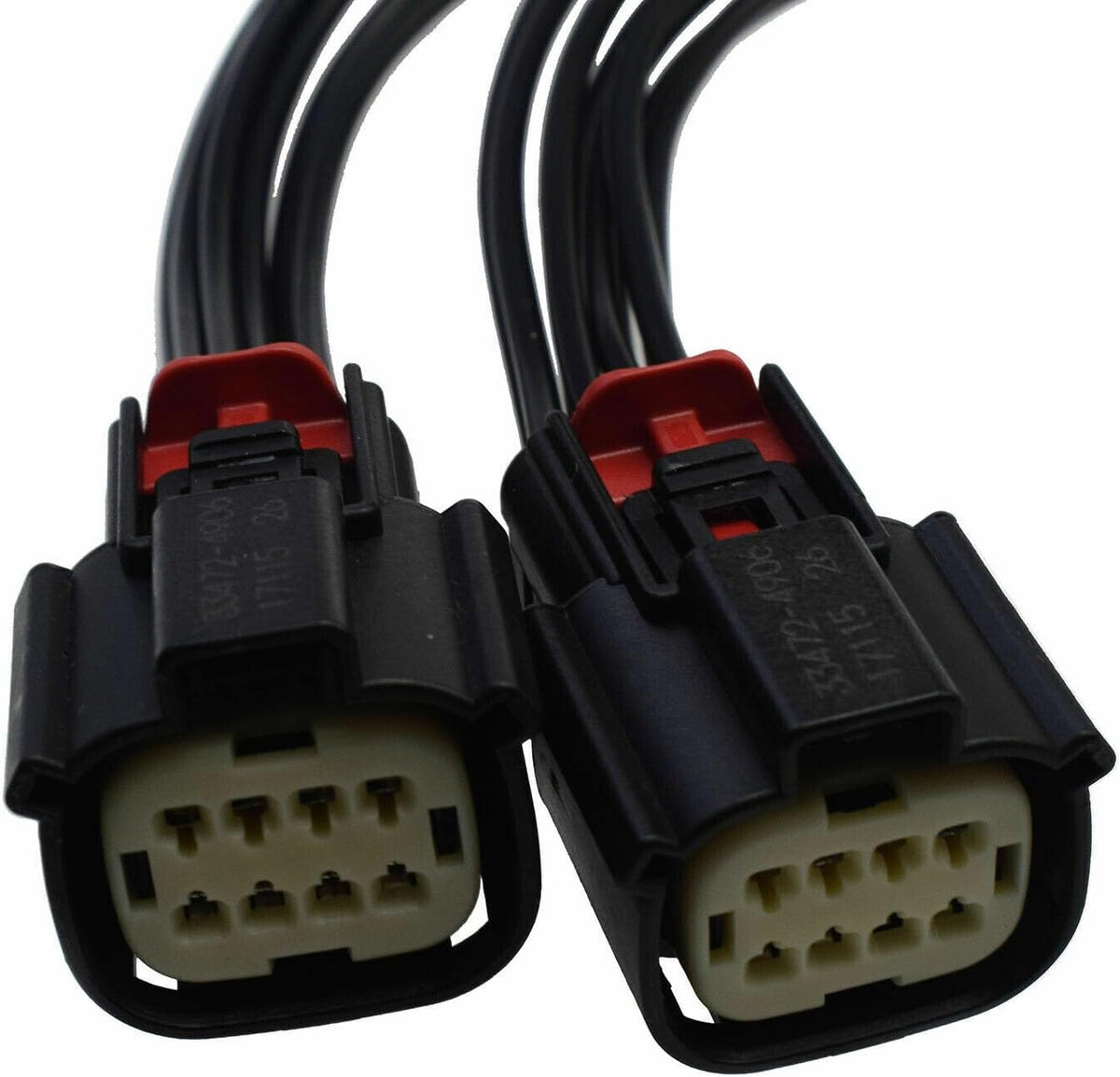 ya 4 8.10 2 pieces of headlight connector Pigtail 6 needle and thread 8-way, suitable for 2016-18 for Chevrolet Camaro