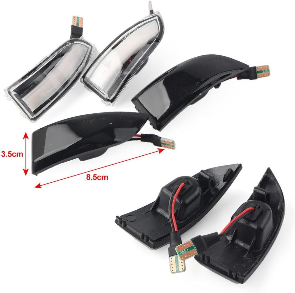 ya 4 8.10 LED Dynamic Side Mirror Sequential Light Lamp Fit for Renault Scenic III Megane MK3